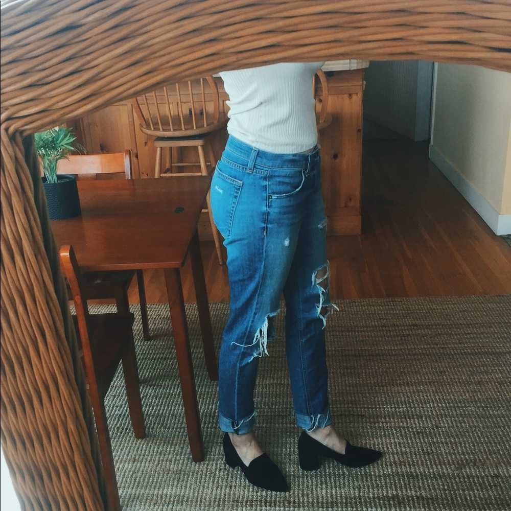 💫 SOLD! Rag & Bone Dre Slim Boyfriend Distressed - Picture 3 of 5
